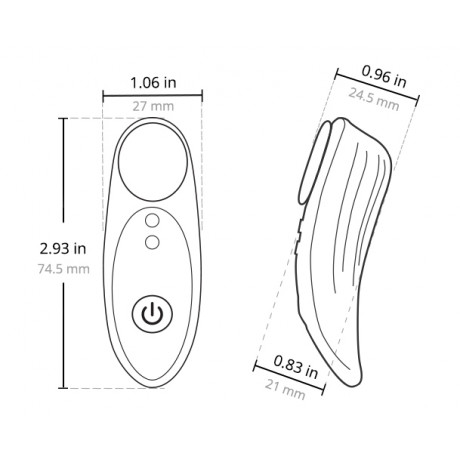 Крошечный универсальный и мощный вибратор для трусиков с магнитным зажимом "Ferri by Lovense"