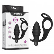 Анальная пробка "Ass-Rasca Vibrating Plug Combo"