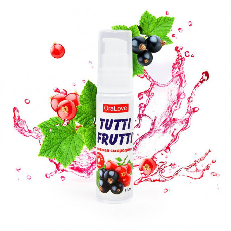 Съедобный Оральный Гель со вкусом смородины "TUTTI-FRUTTI", 30 г