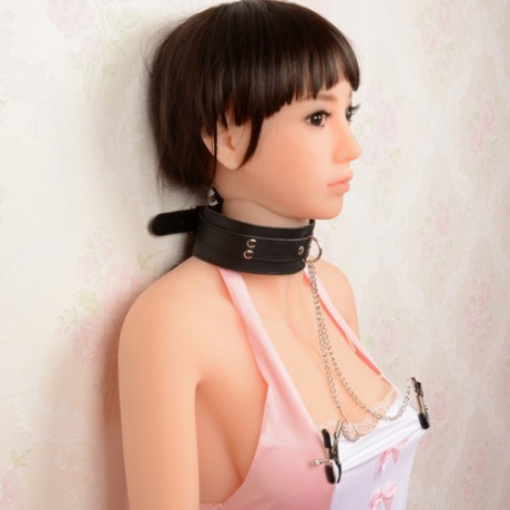 Ошейник с зажимами на соски "Bondage Fetish" 