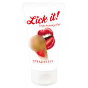 Съедобная смазка "Lick It" + эротический массаж 2 в 1, 50 мл