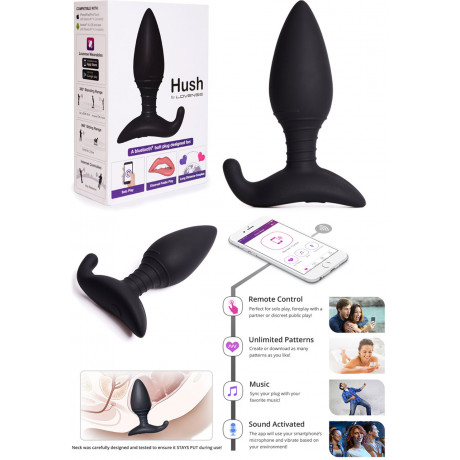 Стимулирующая Анальная Втулка, управляемая на расстоянии "Hush by Lovense"
