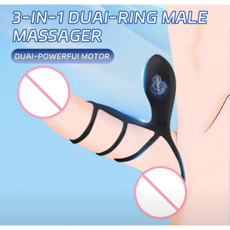 Перезаряжаемое виброкольцо на член "Yeain"