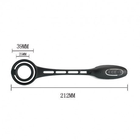 Эрекционное кольцо на член и анальный стимулятор с вибрацией "Pretty Love Penis sleeve 3"