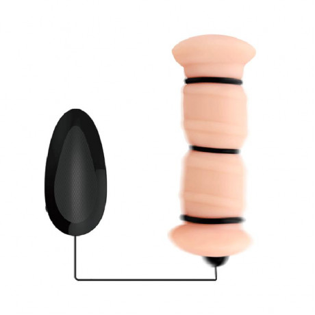 Двойной мастурбатор с вибрацией "Crazy bull Emma"