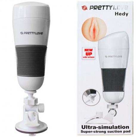Мастурбатор на присоске с вибрацией "Pretty Love Hedy"