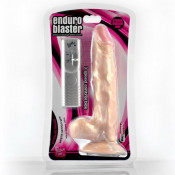 Реалистичный фаллоимитатор "Enduro blaster" на присоске с вибрацией, 8.5"