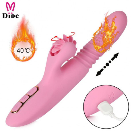 Вибратор со стимуляцией клитора "Dibe Vella"