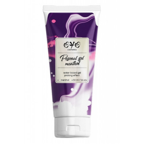 Увлажняющий гель на водной основе, продлевающий половой акт "OYO PERSONAL GEL MENTOL", 50 мл.