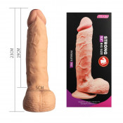 Реалистичный фаллоимитатор "Enduro blaster" 9.5" на присоске без вибрации 