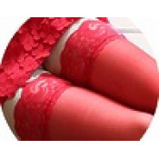 Чулки с широким ободом