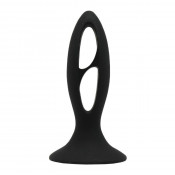 Анальная силиконовая пробка на присоске "Fabulous"