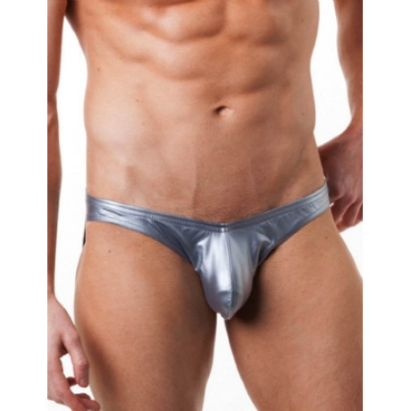 Серебристые мужские плавки MP004