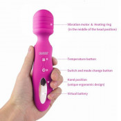 Нагревающийся перезаряжаемый вибромассажер "Xuanai" 