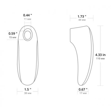 Управляемый на расстоянии вакуумно-волновой клиторальный стимулятор "Tenera by Lovense"