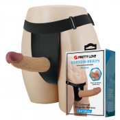 Мужской полый страпон без вибрации "Pretty Love Houston" 6,8"