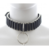 Ошейник с поводком из металла и искусственной кожи "Yeain"