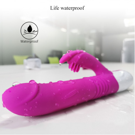 Вибратор с раздувающейся головкой "Fox T20" 