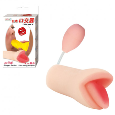 Сосущий мастурбатор в виде ротика "Oral Sex"