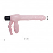 Женский страпон без ремней с вибраций "Super Strapless Dildo"