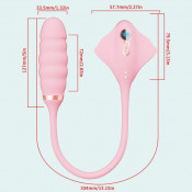 Перезаряжаемый Вибростимулятор 2 в 1 со стимуляцией клитора "Davil Fish"