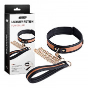 БДСМ ошейник с поводком "Yeain Luxury Fetish Fun Collar"