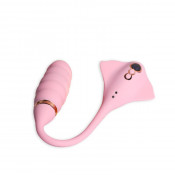 Перезаряжаемый Вибростимулятор 2 в 1 со стимуляцией клитора "Davil Fish"