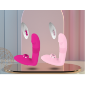 Нагревающийся вибростимулятор с пультом управления и с вакуумной стимуляцией клитора "AFY-869"