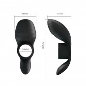 Эрекционное виброкольцо на член для стимуляции клитора "Pretty Love Penis sleeve"