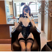 Лаковое секси бикини Зайка R31