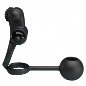 Эрекционное виброкольцо на член и анальный стимулятор в виде шарика "Pretty Love Penis sleeve 4"