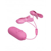 Зажимы на соски с вибрацией и электростимуляцией "Pretty Love Romantic Wave2"