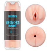 Двусторонний мастурбатор в тубусе "Virgin Skin Lovetoy"