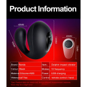 Супер огромный вибростимулятор "Black impact"