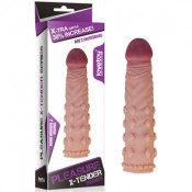 Реалистичная насадка на член телесного цвета "Lovetoy"