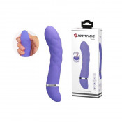 Фиолетовый рифленый вибратор "Pretty Love Truda"