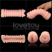 Двусторонний мастурбатор в тубусе "Virgin Skin Lovetoy"