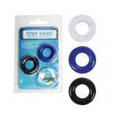 Набор Эрекционных колец на член "Stay hard", 3 шт