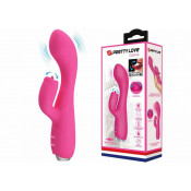 Вибратор со стимуляцией клитора в виде язычка "Pretty love Gloria"