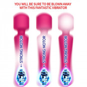 Перезаряжаемый вибростимулятор в виде микрофона "Pink Fantasy"