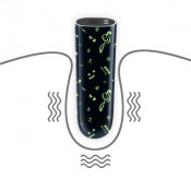 Перезаряжаемый светящийся в темноте мини-вибратор "Music massager"