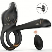 Эрекционное виброкольцо с дистанционным пультом "Little Devil"