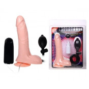 Фаллоимитатор надувной на присоске с вибрацией "Baile"