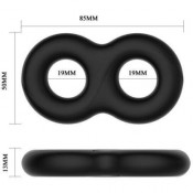 Силиконовое эрекционное кольцо в виде восьмерки "Crazy Bull"