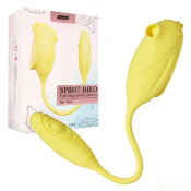 Перезаряжаемый Вибростимулятор 2 в 1 с вакуумной стимуляцией клитора "Spirit Bird"
