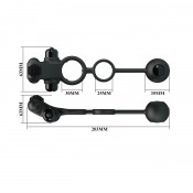 Эрекционное виброкольцо на член и анальный стимулятор в виде шарика "Pretty Love Penis sleeve 4"